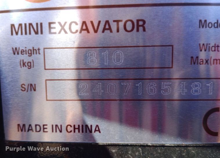 image for item EN8672 2024 FF Industrial  FF12R mini excavator