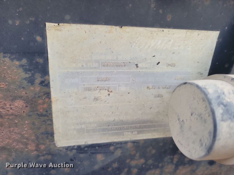 image for item OH9475 1997 Towmaster T30 equipment trailer