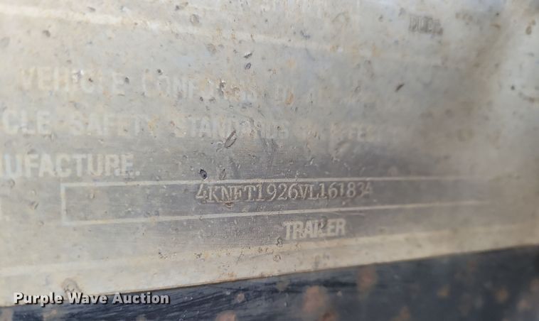 image for item OH9475 1997 Towmaster T30 equipment trailer