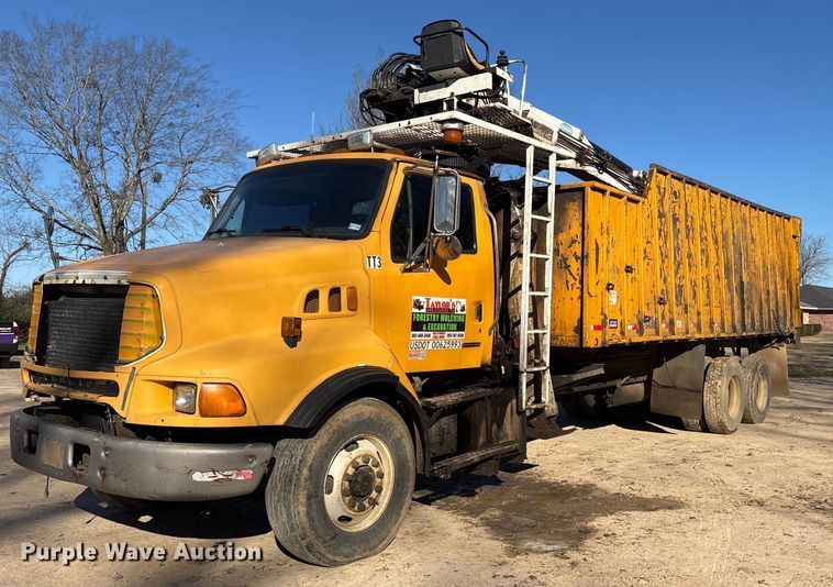 image for item OK9483 2002 Sterling grapple crane truck