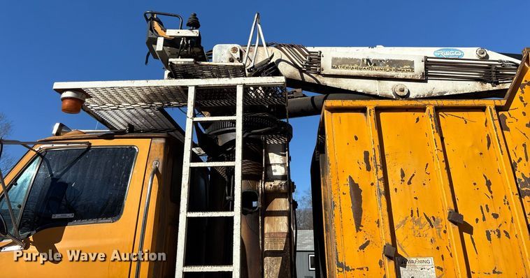 image for item OK9483 2002 Sterling grapple crane truck