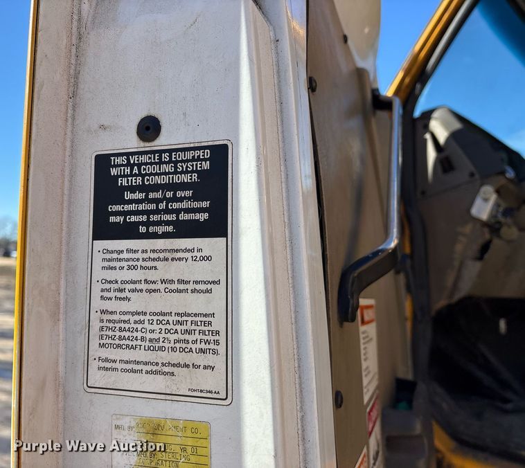 image for item OK9483 2002 Sterling grapple crane truck