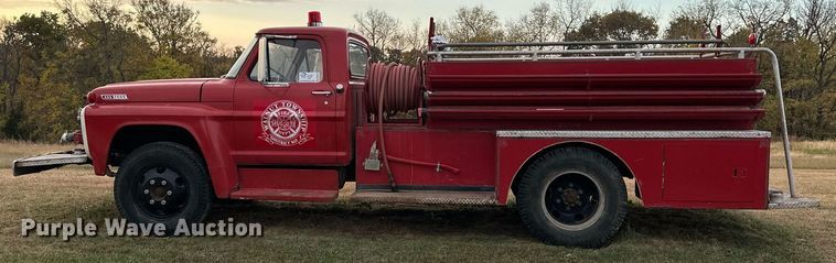 image for item DR2731 1966 Ford F600 pumper fire truck