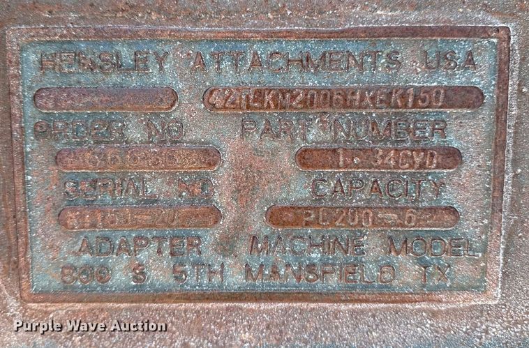 image for item EG7143 Hensley excavator bucket