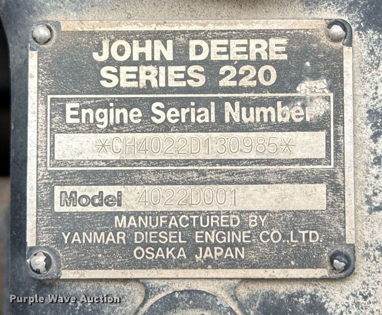 image for item EJ3414 1998 John Deere 7775 skid steer loader