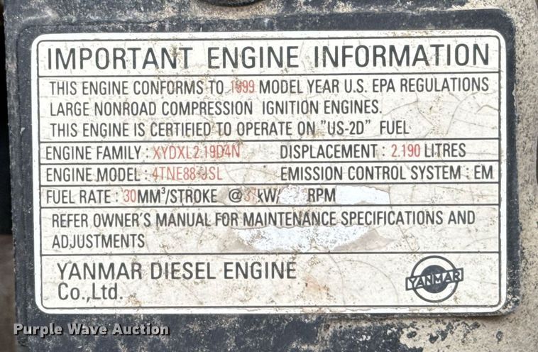 image for item EJ3414 1998 John Deere 7775 skid steer loader