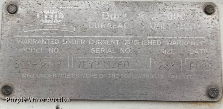 image for item EJ3421 2014 AutoCar ACX Xpeditor refuse truck