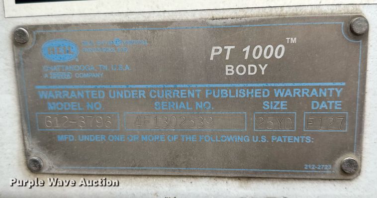 image for item EJ3422 2016 Freightliner Business Class M2 106 refuse truck