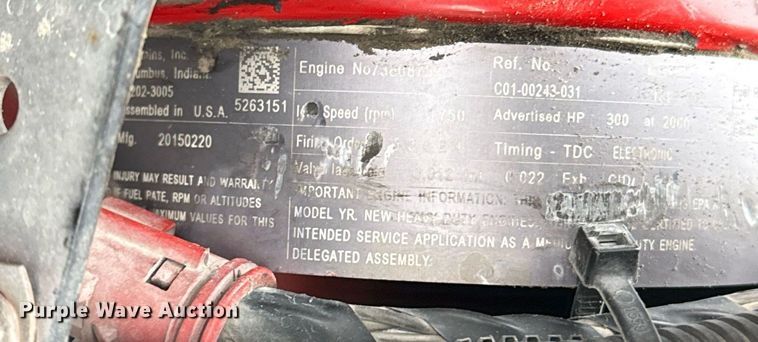 image for item EJ3422 2016 Freightliner Business Class M2 106 refuse truck