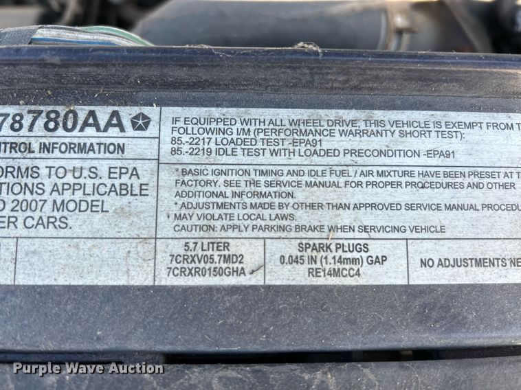 image for item EK3430 2007 Dodge Charger 