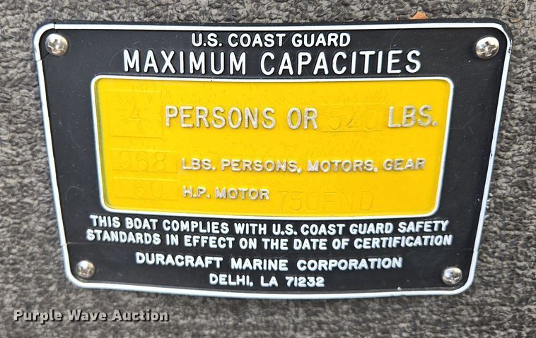 image for item EQ3787 2003 Driscoll Custom Boats  boat