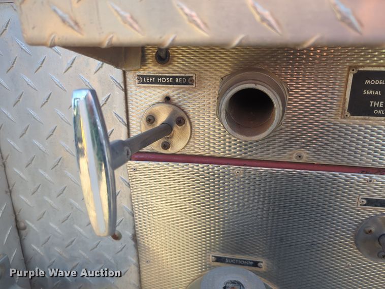 image for item ER1042 1985 Ford F700 pumper fire truck