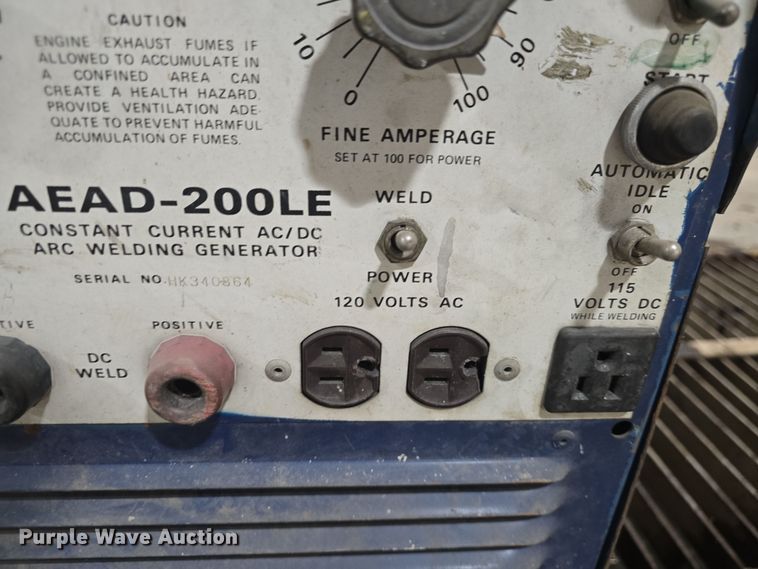 image for item NI9374 Miller AEAD-200LE welder/generator