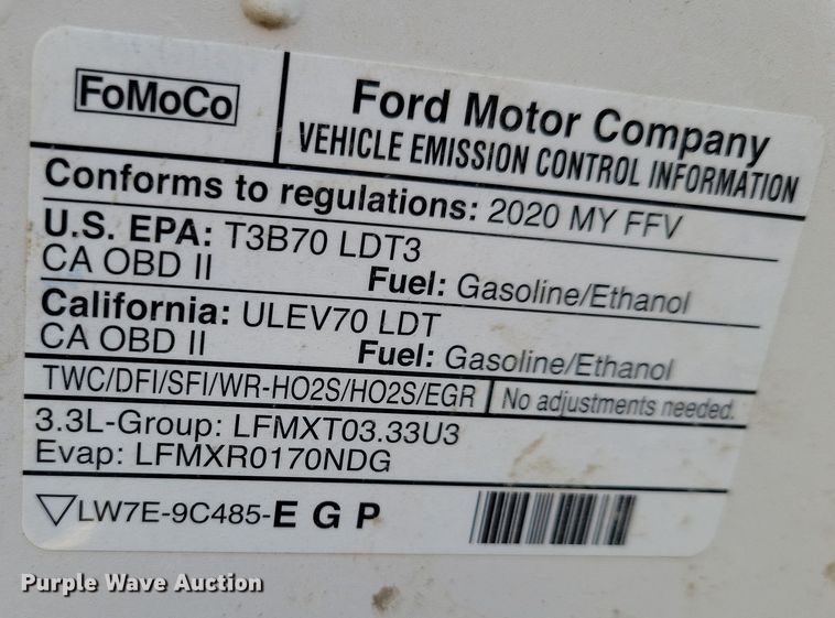 image for item OH9378 2020 Ford Explorer Police Interceptor SUV