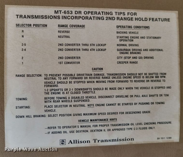 image for item OH9498 1991 International 4900 water truck