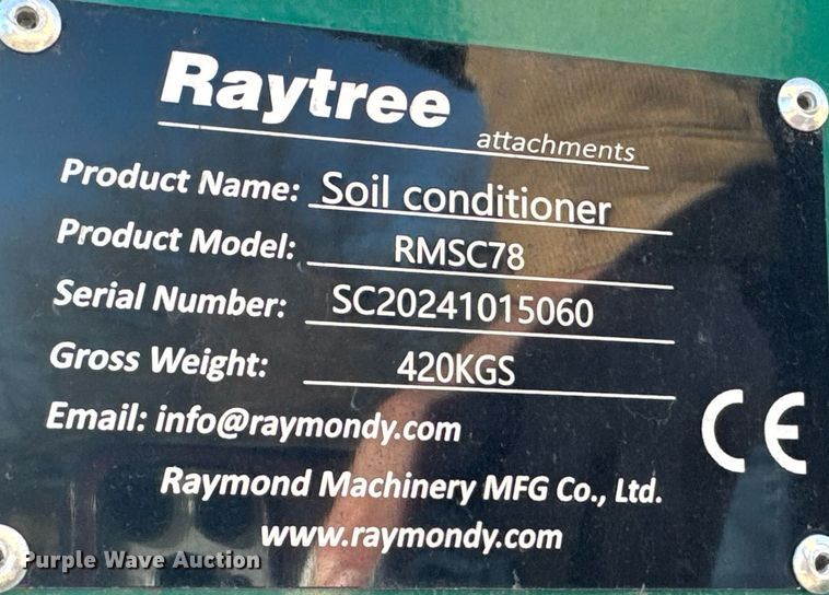 image for item DO0154 Raytree RMSC78 skid steer soil conditioner