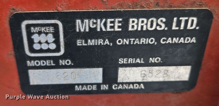 image for item DT7593 McKee Bros 620 Sno-lander snow blower