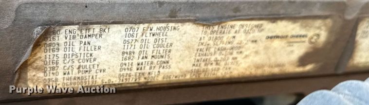 image for item DX3900 1989 White GMC semi truck