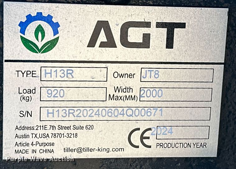 image for item ER8600 2024 AGT H13R mini excavator