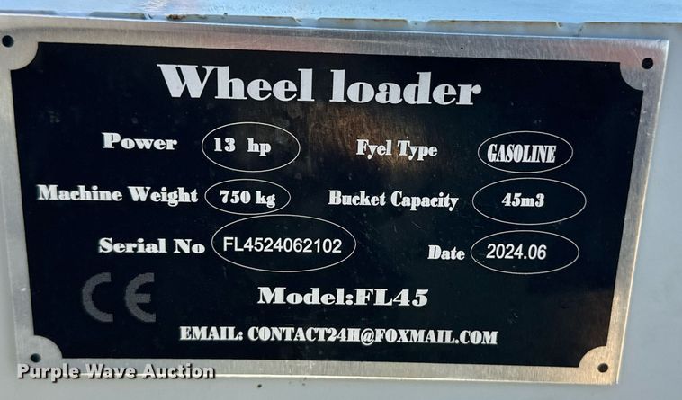 image for item ER8622 2024 Fland FL45 compact wheel loader