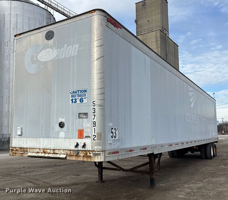 image for item DH9219 1998 Great Dane 7411TJWQA dry van trailer