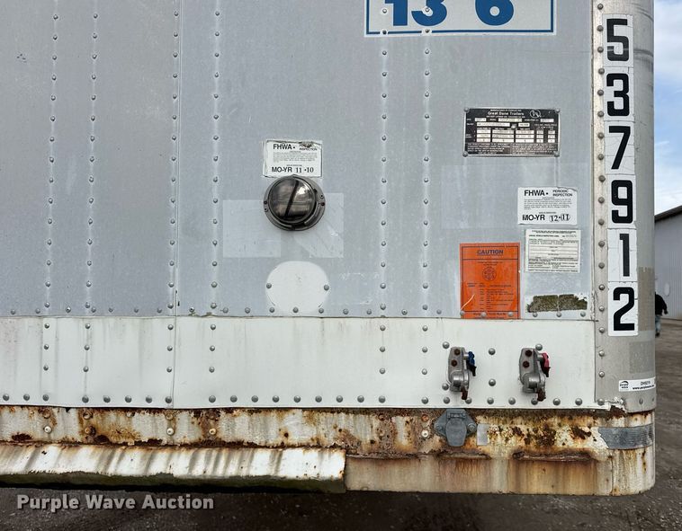 image for item DH9219 1998 Great Dane 7411TJWQA dry van trailer