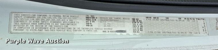 image for item OK9502 2013 Freightliner Business Class M2 box truck