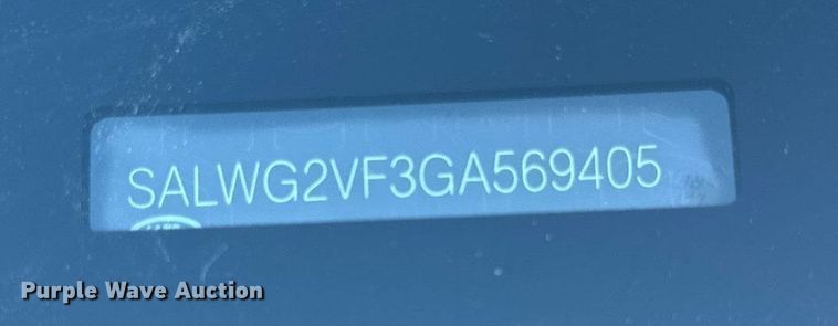 image for item DH9711 2016 Land Rover Range Rover SUV