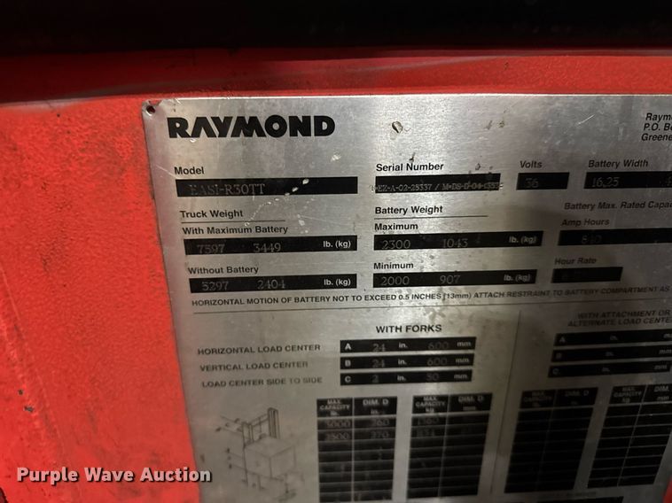 image for item DH9765 Raymond Easi R 30TT order picker