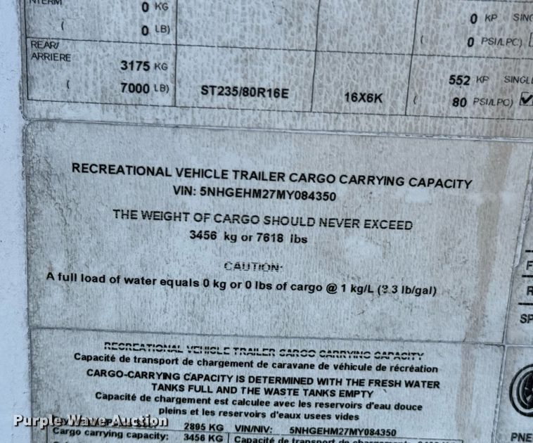 image for item DO0227 2021 Forest River CargoMate  enclosed cargo trailer