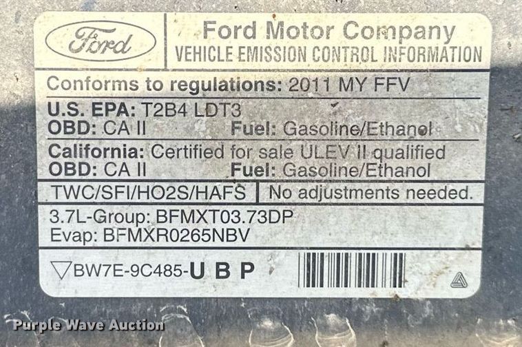 image for item DQ6570 2011 Ford F150 pickup truck