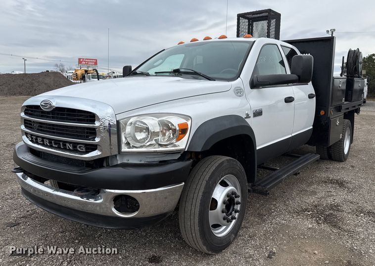 image for item EG2444 2008 Sterling Bullet Crew Cab flatbed truck