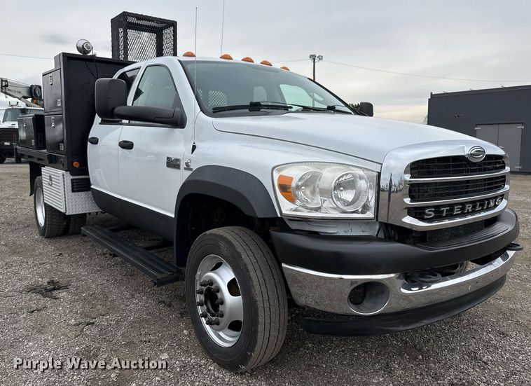 image for item EG2444 2008 Sterling Bullet Crew Cab flatbed truck
