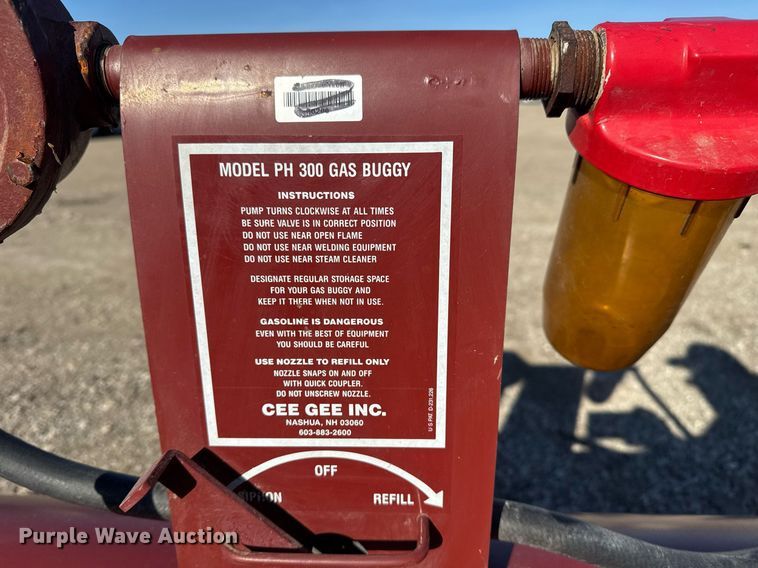 image for item EG2458 Cee Gee Inc PH 300 Gas Buddy fuel tank