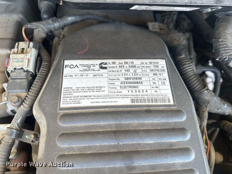 image for item EI4114 2018 Dodge Ram 4500 Crew Cab truck cab and chassis