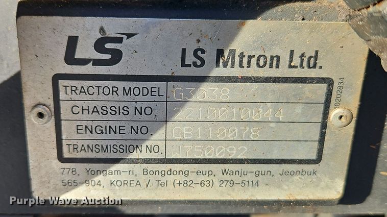 image for item EI8781 LS G3038 MFWD tractor