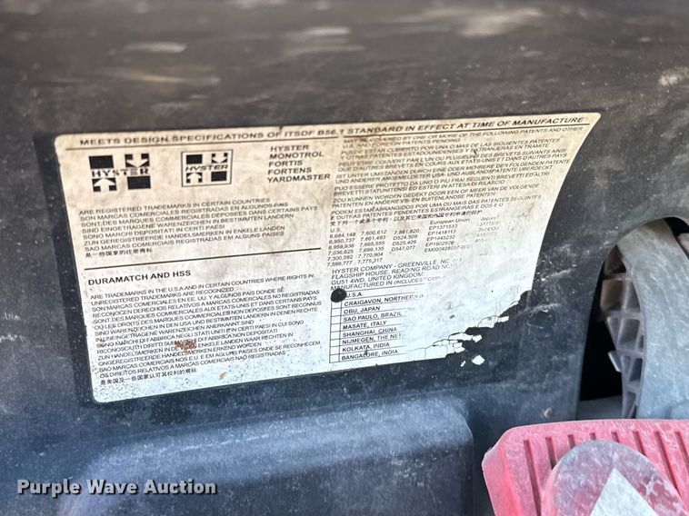 image for item EJ3461 2011 Hyster H155FT forklift