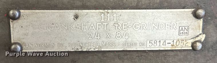 image for item EN5007 Van Norman 111 crankshaft re-grinder