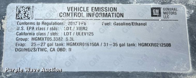 image for item EN5024 2017 Chevrolet Silverado 1500 Crew Cab pickup truck