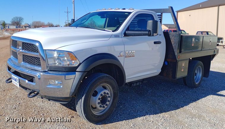 image for item EO0503 2014 Dodge Ram 5500HD flatbed truck