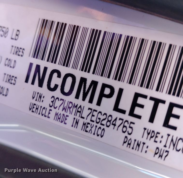 image for item EO0503 2014 Dodge Ram 5500HD flatbed truck