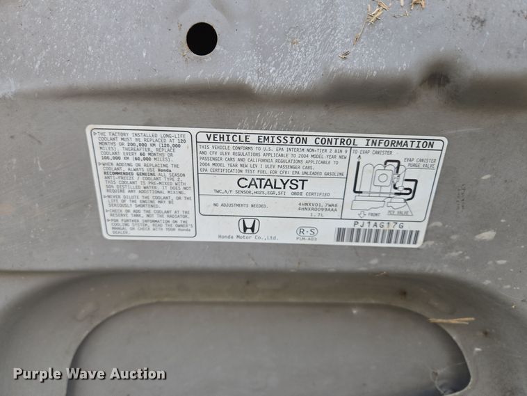 image for item EQ3849 2004 Honda  Civic 