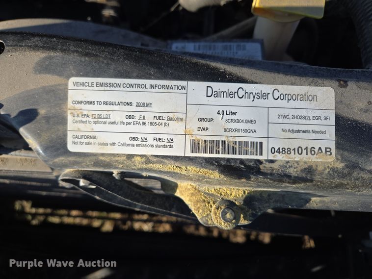 image for item EQ3884 2008 Chrysler Town & Country  van