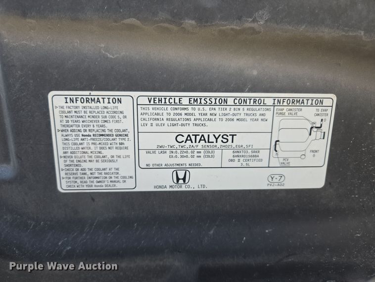 image for item EQ3888 2006 Honda  Pilot  SUV