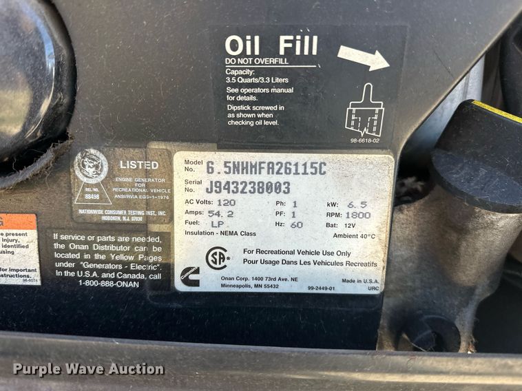 image for item ER4807 1995 Winnebago Vectra RV