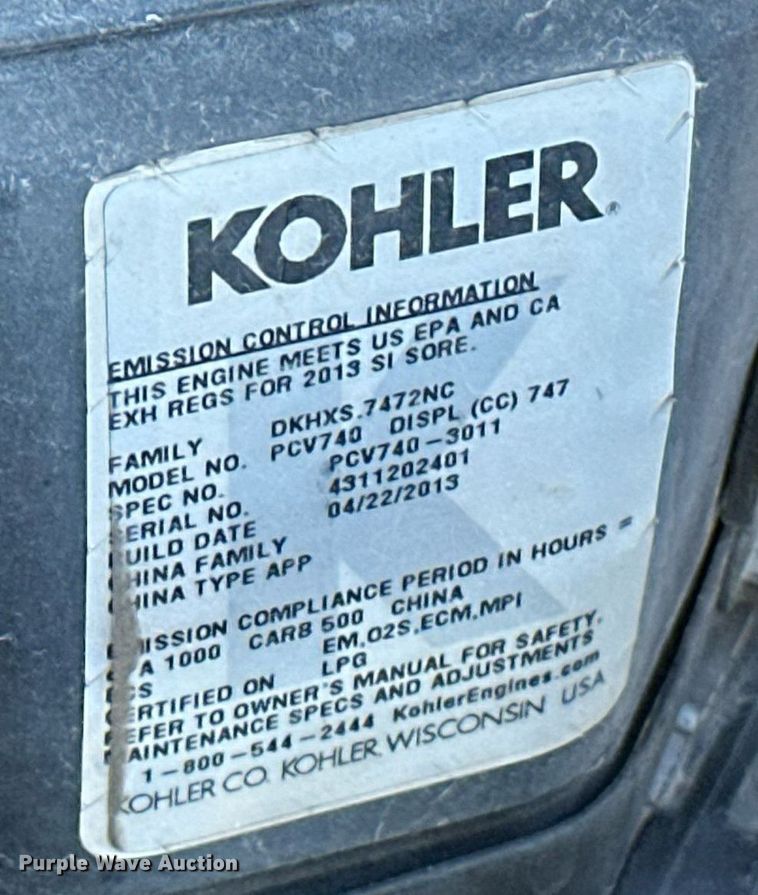 image for item ER4808 2013 Exmark LZS740PKC604 S-Series ZTR lawn mower