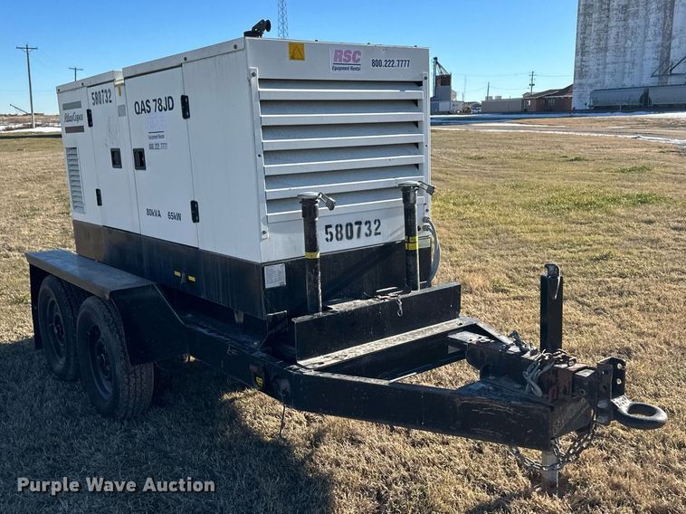 image for item ER8652 2005 Atlas Copco QAS 78JD generator