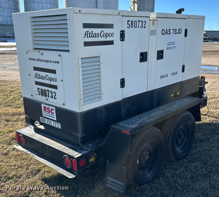 image for item ER8652 2005 Atlas Copco QAS 78JD generator