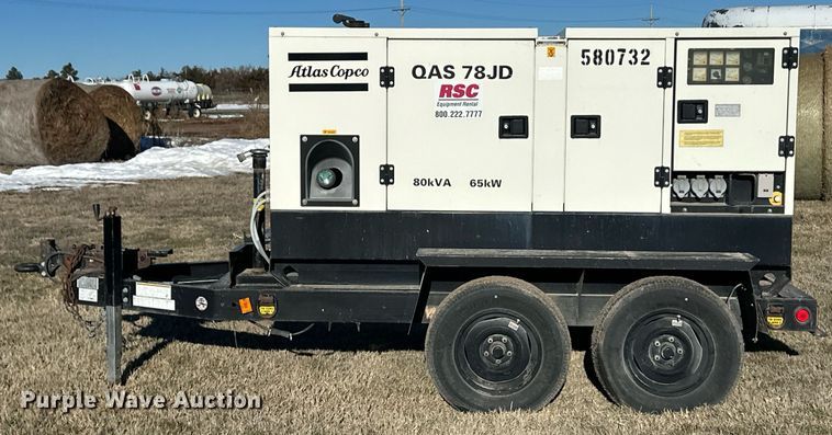 image for item ER8652 2005 Atlas Copco QAS 78JD generator