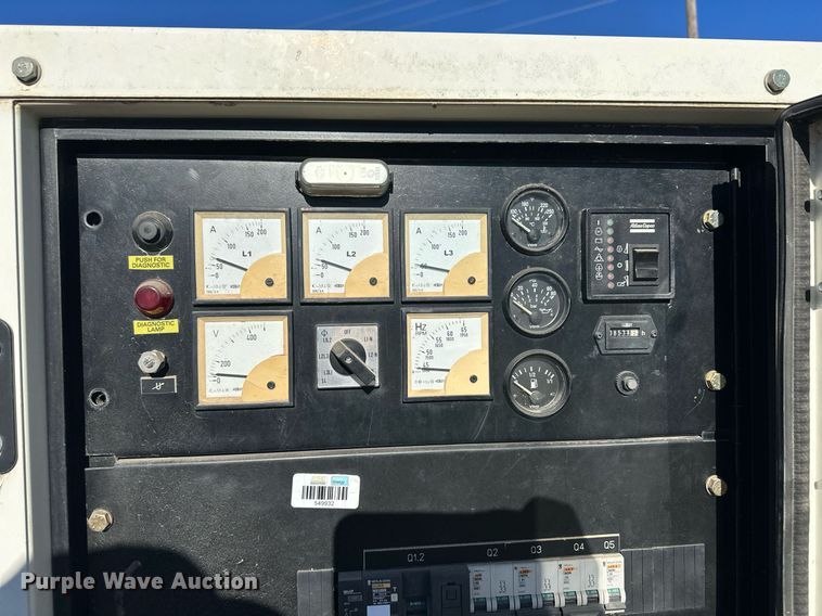 image for item ER8652 2005 Atlas Copco QAS 78JD generator